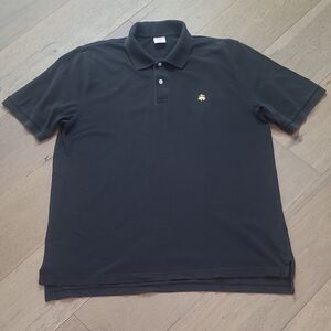 Brooks Brothers Performance Polo Shirt Men's XL Black Short Sleeve Original Fit